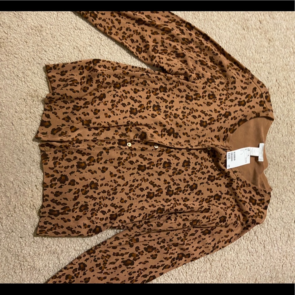 Brand new chetah printer cardigan